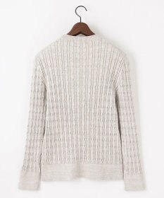 JOSEPH ABBOUD 【オリジナルオーガニックコットン使用/サスティナブル】JOE COTTONケーブル クルーネックセーター