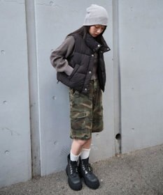 WEGO 【25年秋冬新作】ショートパファーベスト