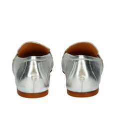 INTER-CHAUSSURES 【FABIO RUSCONI】スクエアトウサケットフラットローファー