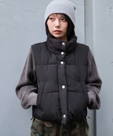 WEGO 【25年秋冬新作】ショートパファーベスト