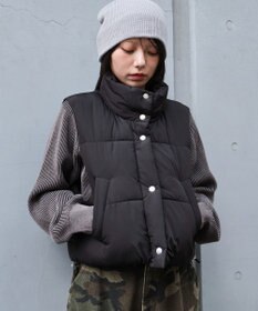 WEGO 【25年秋冬新作】ショートパファーベスト