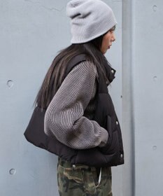 WEGO 【25年秋冬新作】ショートパファーベスト