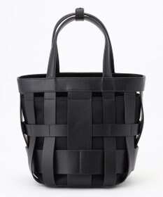 Y'SACCS 【リサイクルレザー】メッシュかごバッグ　small