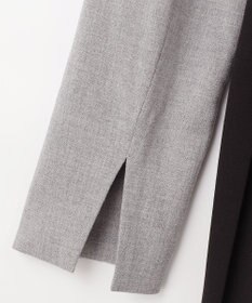 GRACE CONTINENTAL ウールタッチバイカラードレス