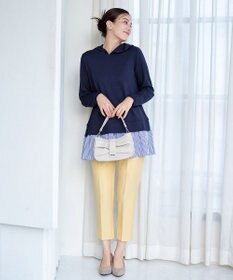 Tiaclasse 【洗える】センタープレス テーパードパンツ