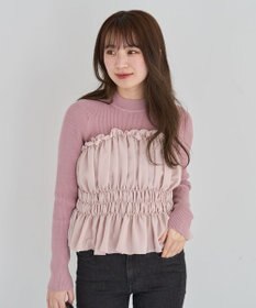 Green Parks ・ｓｗｉｎｇ　ｂｙ　ビスチェレイヤーハイネックニット