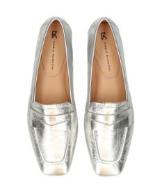 INTER-CHAUSSURES 【FABIO RUSCONI】スクエアトウサケットフラットローファー