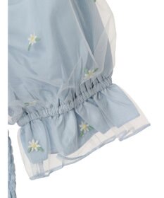 earth music&ecology フラワー刺繍ブラウス