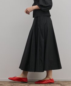 GRACE CONTINENTAL ラメドットタフタジャガードスカート