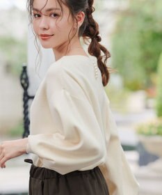 Tiaclasse 【安田美沙子さん着用・新色追加・洗える】ボリュームパフスリーブニット