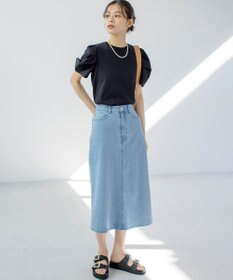 組曲 ミッドデニムタイト スカート