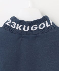 23区GOLF 【MEN】【キングサイズ/吸水速乾/UVケア】ＹＥＬＬ柄ジャガード モックネック