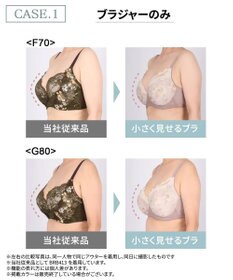 WACOAL 【小さく見せるブラ】 レーシィ ブラジャー 着やせ効果 コンパクトにメイク バストの突出をおさえる 背中の段差を軽減 大きいサイズ レディース BRB453 /ワコール