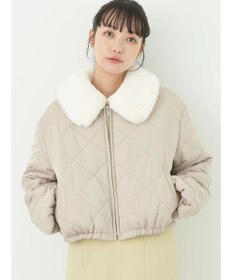 earth music&ecology ファーカラーブルゾン