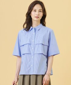 J.PRESS LADIES S 【一枚で着映え】タイプライターストライプ シャツ