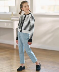 組曲 KIDS 【150-160cm】ボーダーカーディガン