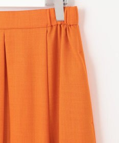 自由区 【接触冷感・速乾・UVカット・撥水・防シワ】リネンライクツイル タックスカート