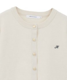 AMERICAN HOLIC ワンポイントロゴクルーカーディガン