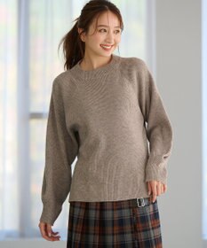 ANY ウールブレンドバルーンスリーブニット