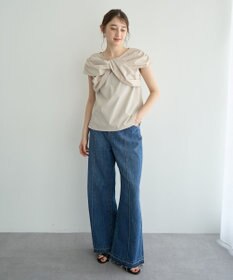 YECCA VECCA リボンデザインブラウス