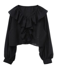 earth music&ecology ラッフルフリルシャツ