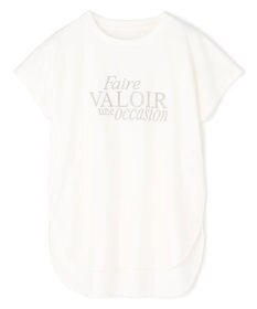 UNFILO BEAUTY FORM-T cotton ロゴ フレンチスリーブ Tシャツ