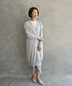 muuc 〈高品質シルク＆スーピマ超長綿〉〈洗えるニット〉〈通年着られる〉シルクコットンのロングカーディガン