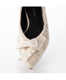 MODE ET JACOMO <carino>ベルベットリボンパンプス