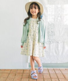 ANY KIDS 【洗濯機可能】オンオフショルダーワンピース