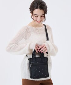 LeSportsac GH MINI N/S TOTE/ビジューブラックグレー