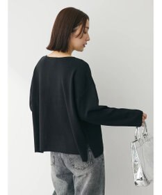 Green Parks 洗える　ボートネックニットプルオーバー