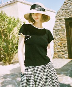 TOCCA 【UVカット90%・吸水速乾・抗菌防臭・洗える・サイズ調整可】SIDE RIBBON HAT 帽子