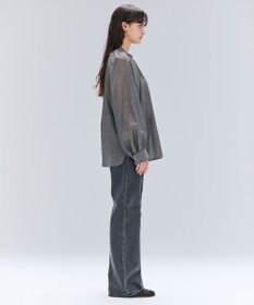 BEIGE， 【洗える】MOYE / シアーウールパフスリーブブラウス