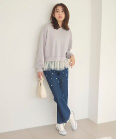 Feroux チュールコンビダンボール プルオーバー