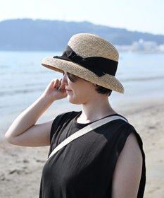 石田製帽 細麦ストローハット カサブランカ