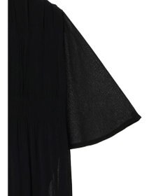 earth music&ecology マジョリカプリーツ半袖ブラウス