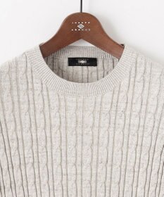 JOSEPH ABBOUD 【キングサイズ・オリジナルオーガニックコットン使用/サスティナブル】JOE COTTONケーブル クルーネックセーター