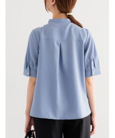 Te chichi 【WEB限定カラーあり】フロントレース5分袖ブラウス