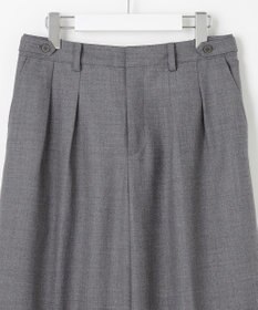 J.PRESS LADIES 【洗える】ANASTASIA milled ツータック ワイド パンツ