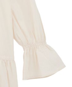 earth music&ecology 【綿100％】サイドリボンラッフルミニワンピース