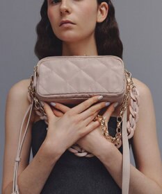 TOPKAPI 【TREASURE TOPKAPI】キルティング アクリルチェーン付 ショルダー バッグ