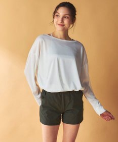 OP／FILA 【Ocean Pacific】ドロスコード付き長袖ラッシュガード　上下2点セット