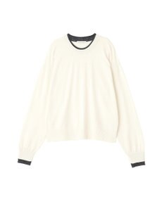 Green Parks アンチピリングレイヤード風ニットプルオーバー