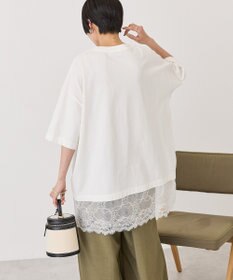 AMERICAN HOLIC カレッジロゴレースドッキングＴシャツ