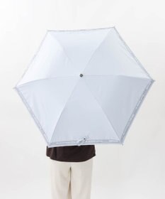 AURORA 【 BLAO（ブラオ）】最強級遮熱　幾何刺しゅう晴雨兼用傘(折りたたみ傘)