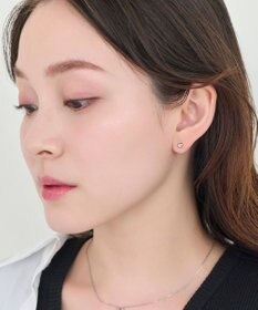 Phoebe 【金属アレルギー対応】パフィーハートピアス(片耳)　シルバー/サージカルステンレス