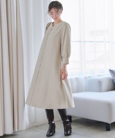 Tiaclasse 【洗える】ピーチスキンAラインワンピース