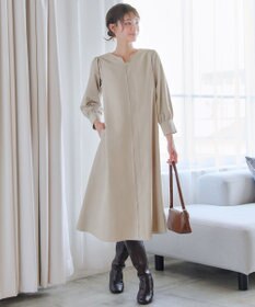 Tiaclasse 【洗える】ピーチスキンAラインワンピース