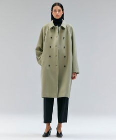 BEIGE， 【VERY NaVY12月号掲載】LABBOCK / ウール混ラグランステンカラーコート