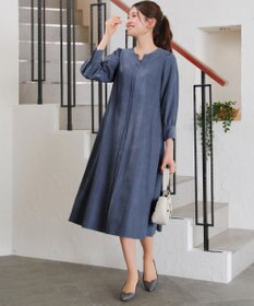 Tiaclasse 【洗える】ピーチスキンAラインワンピース